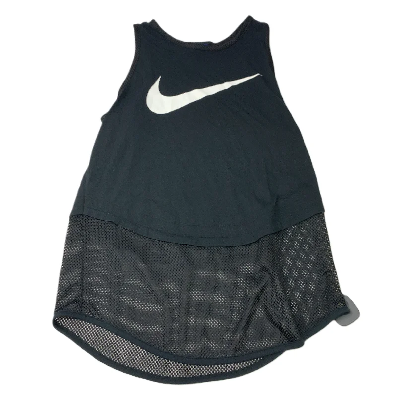 Women's Yoga Tops with Mesh Panels -Athletic Tank Top By Nike Apparel  Size: M