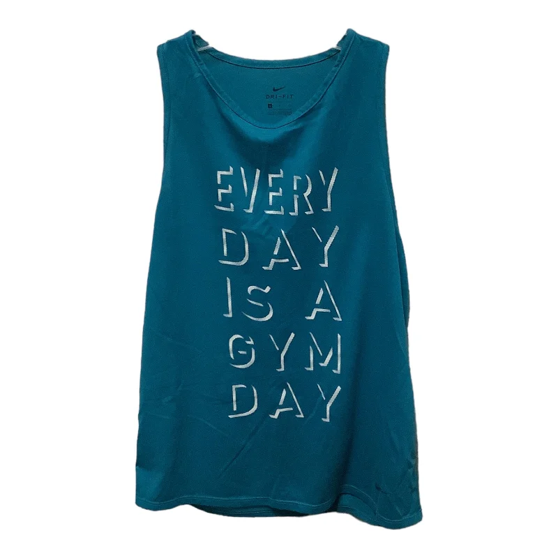 Breathable Yoga Tops with Soft Material -Athletic Tank Top By Nike Apparel  Size: S