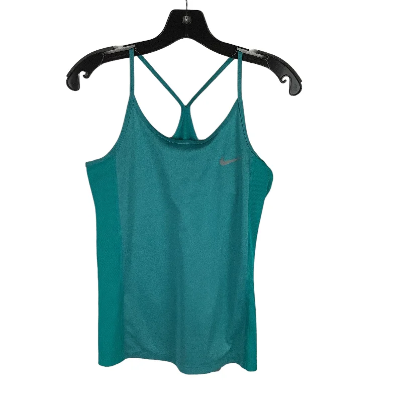 Fitted Yoga Tops with Support -Athletic Tank Top By Nike Apparel  Size: S