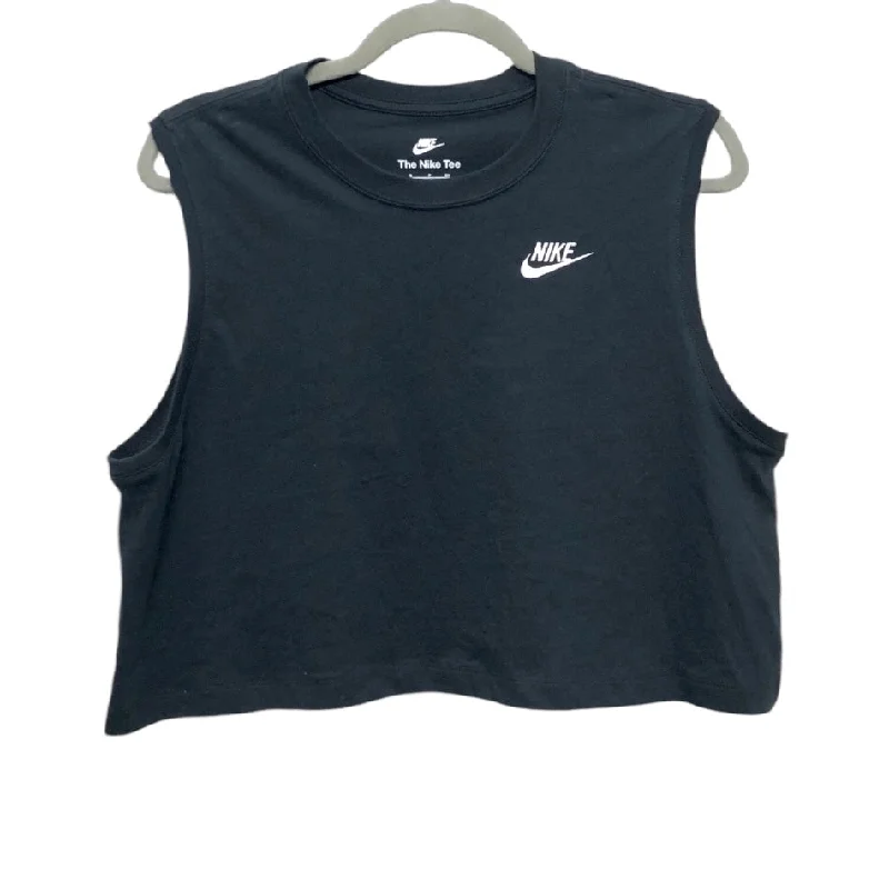 Yoga Tops for Increased Flexibility -Athletic Tank Top By Nike In Black, Size: S