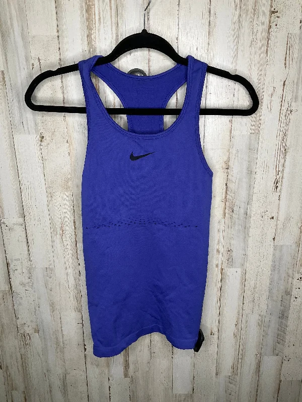 Fashionable Yoga Tops for Women -Athletic Tank Top By Nike In Blue, Size: Xs
