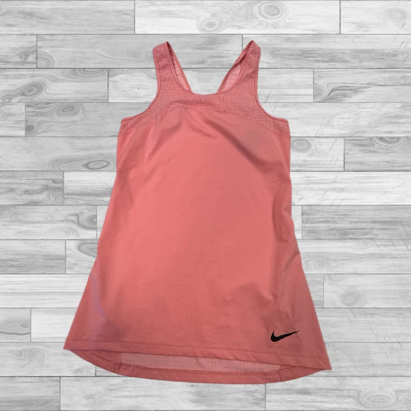 Mesh Yoga Tops for Women -Athletic Tank Top By Nike In Coral, Size: M