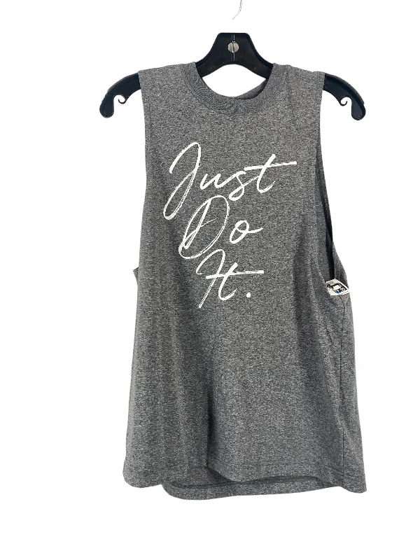 Yoga Tops for High-Intensity Training -Athletic Tank Top By Nike In Grey, Size: S