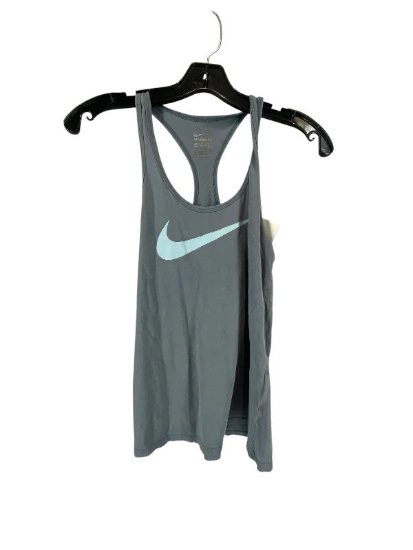 Long-Sleeve Yoga Tops for Winter Weather -Athletic Tank Top By Nike In Grey, Size: Xs Long-Sleeve Yoga Tops for Winter Weather -Athletic Tank Top By Nike In Grey, Size: Xs