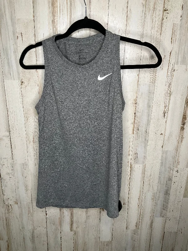 Adjustable Yoga Tops for Comfort -Athletic Tank Top By Nike In Grey, Size: Xs
