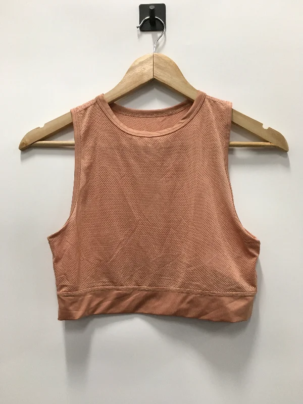 Yoga Tops for All-Day Comfort -Athletic Tank Top By Nike In Peach, Size: M