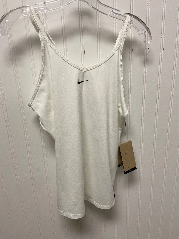 Yoga Tops for Intense Yoga Workouts -Athletic Tank Top By Nike In White, Size: M