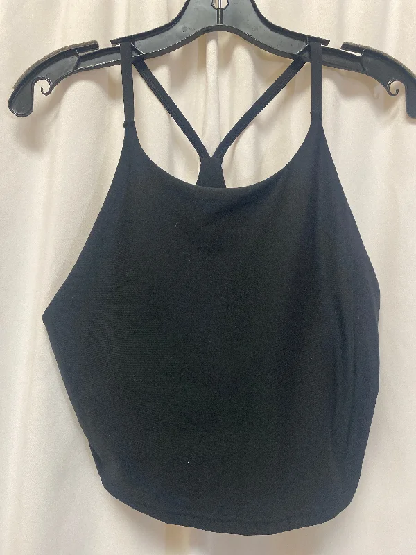 Mesh Yoga Tops for Women -Athletic Tank Top By Old Navy In Black, Size: L