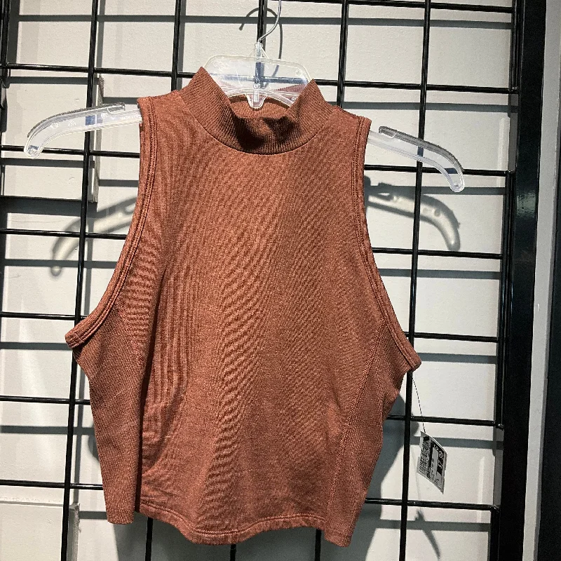 Seamless Yoga Tops for Extra Comfort -Athletic Tank Top By Old Navy In Bronze, Size: Xs