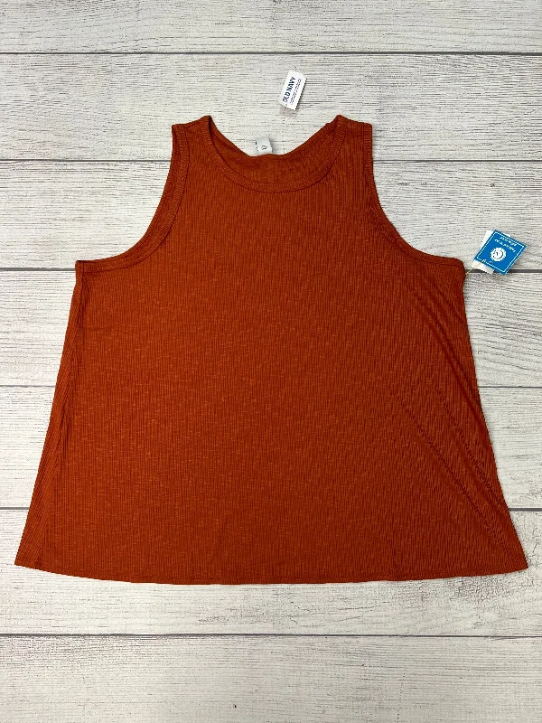 Supportive Yoga Tops for Poses -Athletic Tank Top By Old Navy In Orange, Size: Xl