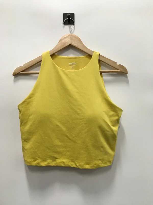 Yoga Tops for Stretching and Strengthening -Athletic Tank Top By Old Navy In Yellow, Size: L