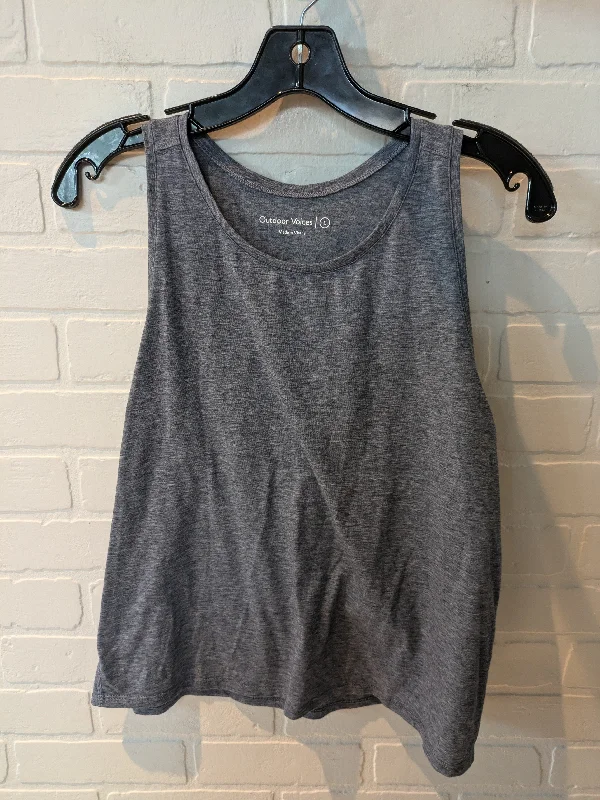 Yoga Tops with Mesh Fabric for Breathability -Athletic Tank Top By Outdoor Voices In Blue, Size: L