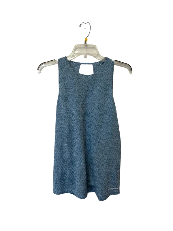 High Neck Yoga Tops for Comfort -Athletic Tank Top By Patagonia In Blue, Size: M