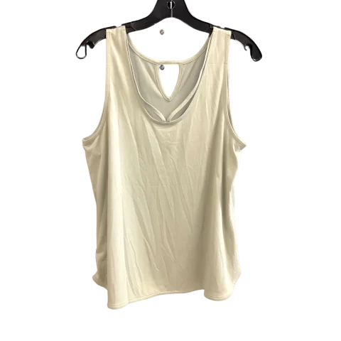 Stylish Yoga Tops for Every Yoga Practice -Athletic Tank Top By Peach In Green, Size: L