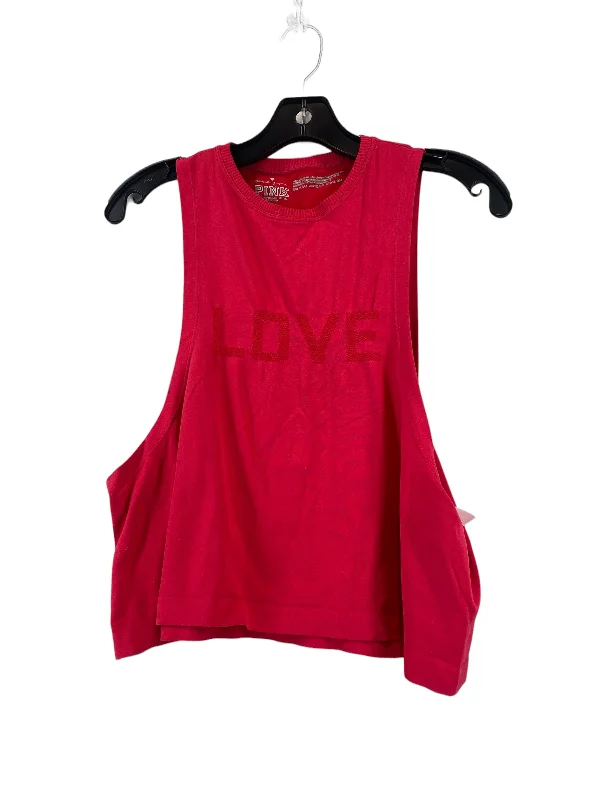 Soft Yoga Tops for Relaxation and Practice -Athletic Tank Top By Pink In Pink, Size: Xs
