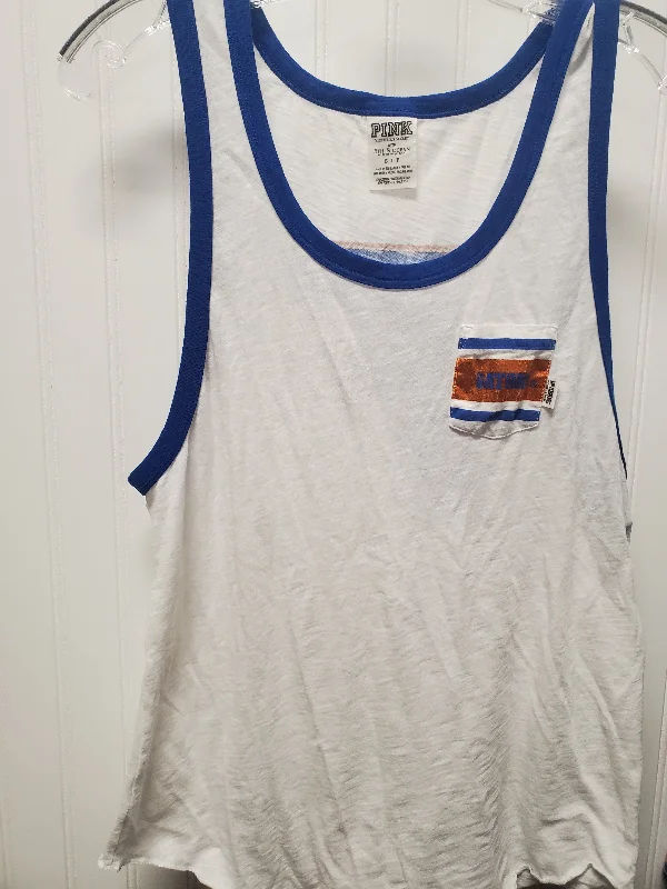 Women's Yoga Tops for Every Practice -Athletic Tank Top By Pink In White, Size: S