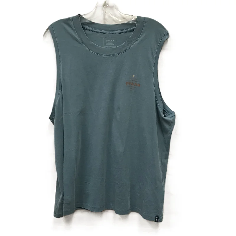 Yoga Tops for Flexibility and Comfort -Athletic Tank Top By Prana In Blue, Size: Xl