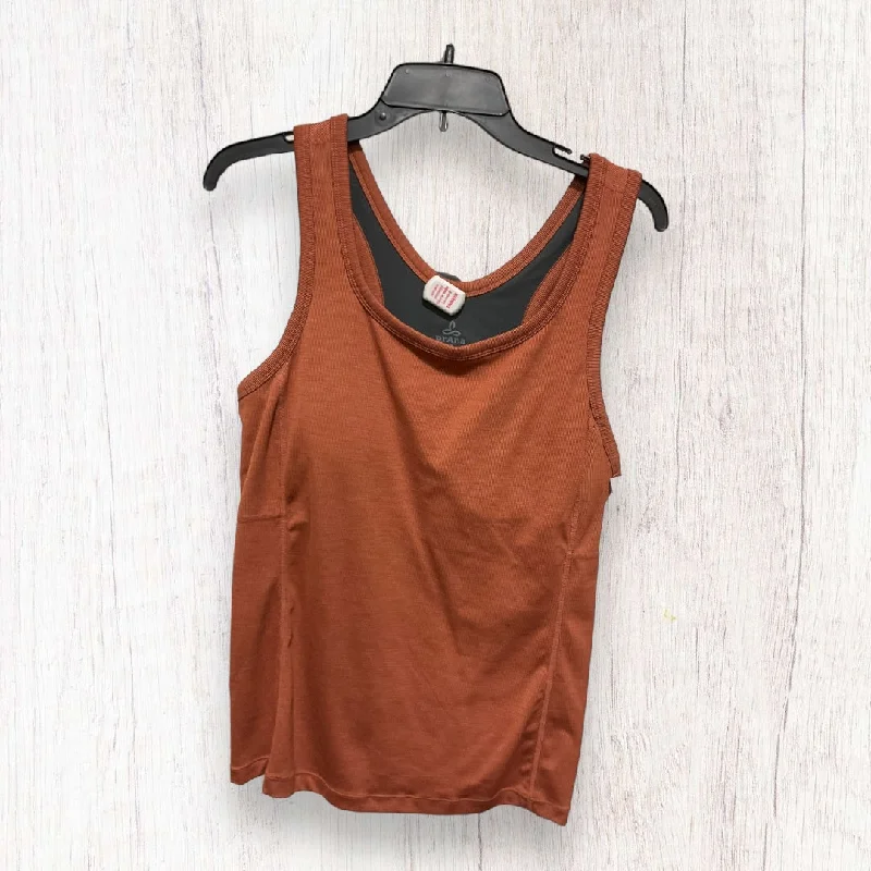 Women's Yoga Tops with Relaxed Fit -Athletic Tank Top By Prana In Orange, Size: Xl