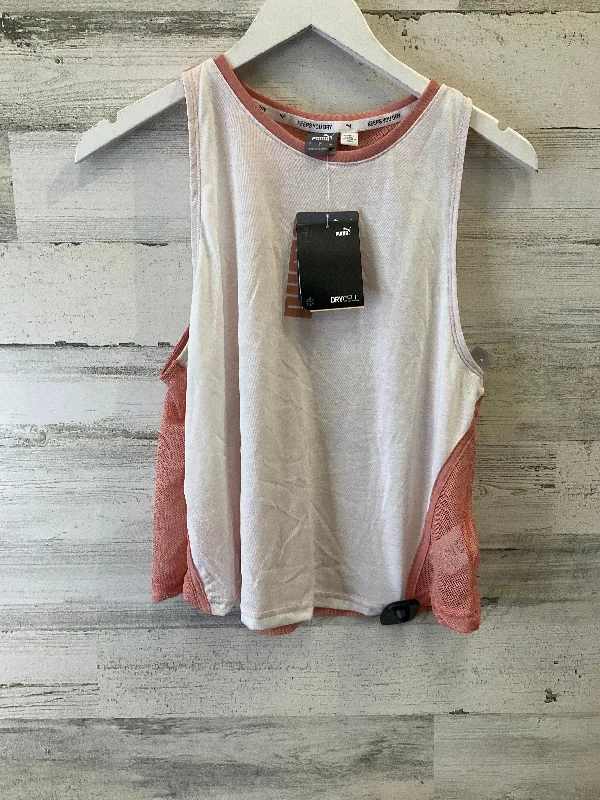 Yoga Tops with Spaghetti Straps for Breathability -Athletic Tank Top By Puma In White, Size: S