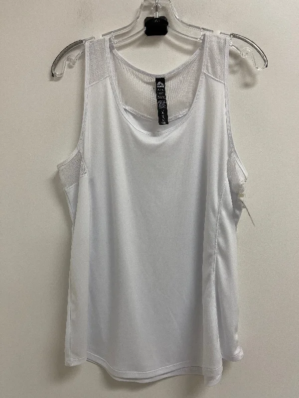 Women's Yoga Tops for Toning -Athletic Tank Top By Rbx In White, Size: Xl