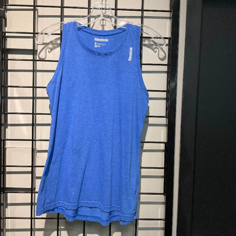 Yoga Tops for Comfort and Style -Athletic Tank Top By Reebok In Blue, Size: S