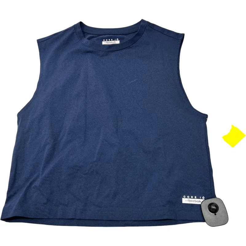 Yoga Tops for Endurance Training -Athletic Tank Top By Reebok In Navy, Size: Xs