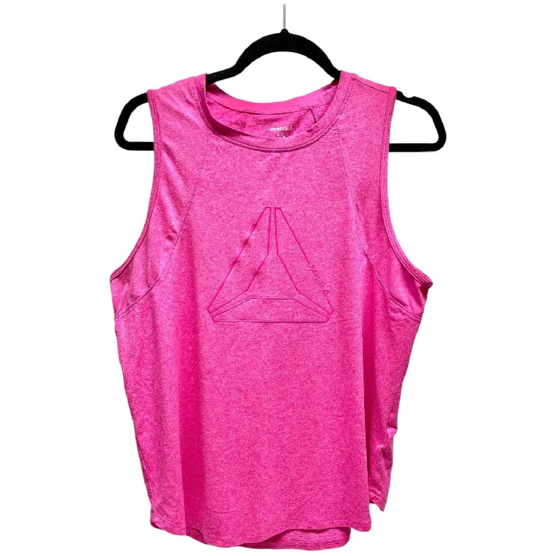 Yoga Tops with Adjustable Straps for Custom Fit -Athletic Tank Top By Reebok In Pink, Size: L Yoga Tops with Adjustable Straps for Custom Fit -Athletic Tank Top By Reebok In Pink, Size: L