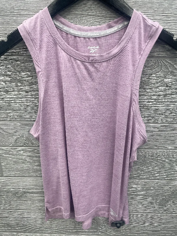 Seamless Yoga Tops for Active Sessions -Athletic Tank Top By Reebok In Purple, Size: S Seamless Yoga Tops for Active Sessions -Athletic Tank Top By Reebok In Purple, Size: S