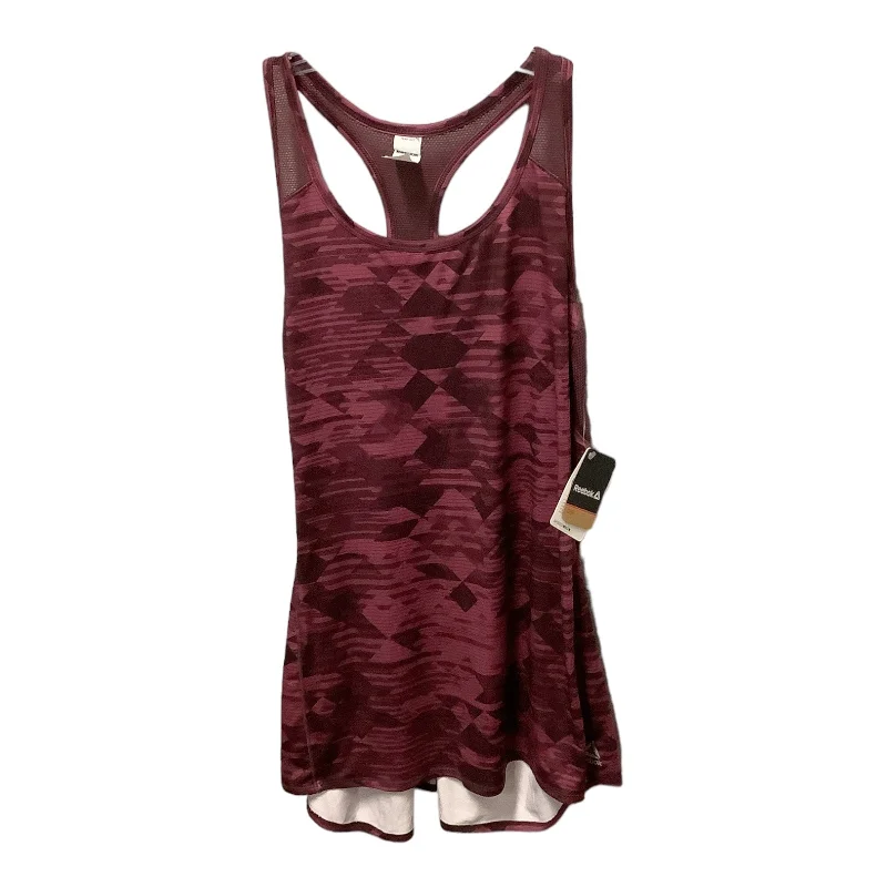 Women's Yoga Tops with Seamless Construction -Athletic Tank Top By Reebok  Size: L