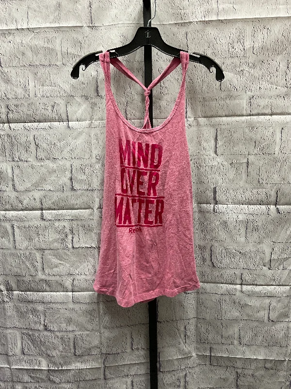 Yoga Tops with Elastic Waistbands -Athletic Tank Top By Reebok  Size: M