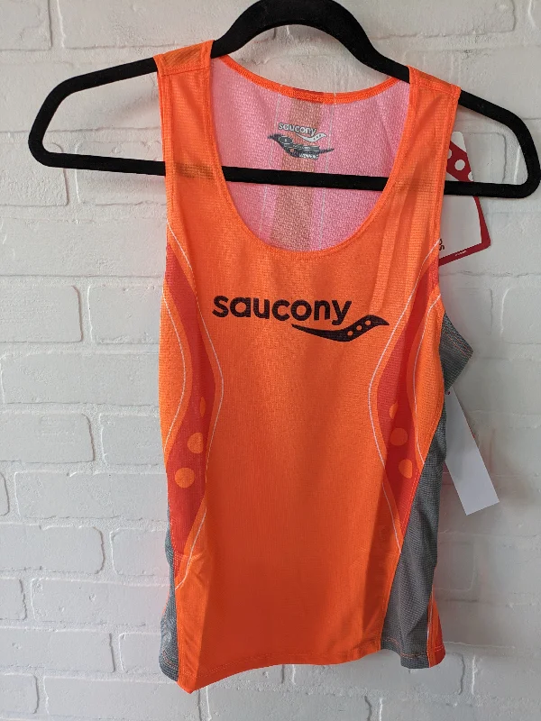 Women's Yoga Tops with Athletic Style -Athletic Tank Top By Saucony  Size: S