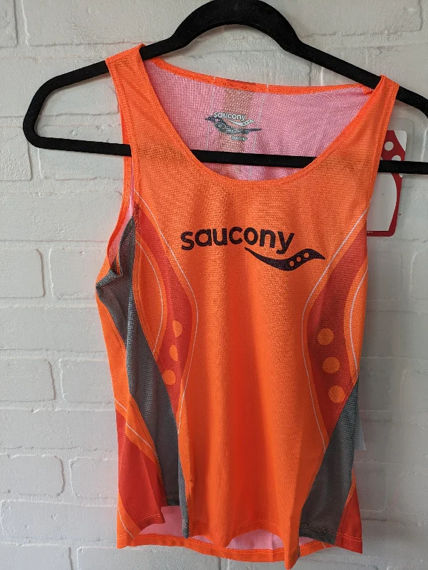 Women's Yoga Tops with Stretchy, Supportive Fabric -Athletic Tank Top By Saucony Size: Xs Women's Yoga Tops with Stretchy, Supportive Fabric -Athletic Tank Top By Saucony Size: Xs