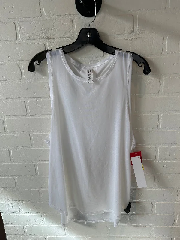 Yoga Tops for Flexibility in Every Pose -Athletic Tank Top By Spanx In White, Size: L Yoga Tops for Flexibility in Every Pose -Athletic Tank Top By Spanx In White, Size: L