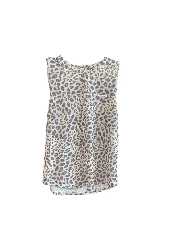 Yoga Tops for Gym and Yoga Practice -Athletic Tank Top By Spiritual Gangster In Animal Print, Size: S Yoga Tops for Gym and Yoga Practice -Athletic Tank Top By Spiritual Gangster In Animal Print, Size: S