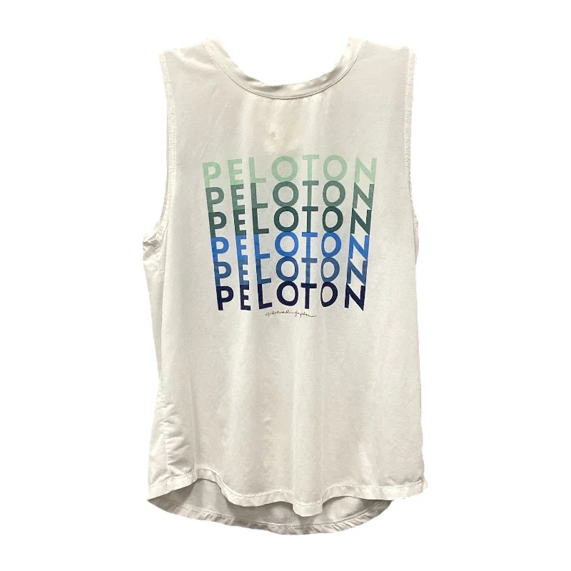 Performance Yoga Tops for Women -Athletic Tank Top By Spiritual Gangster In White, Size: S