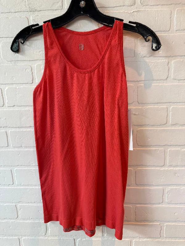 Elegant Yoga Tops for Women -Athletic Tank Top By Sweaty Betty In Orange, Size: M