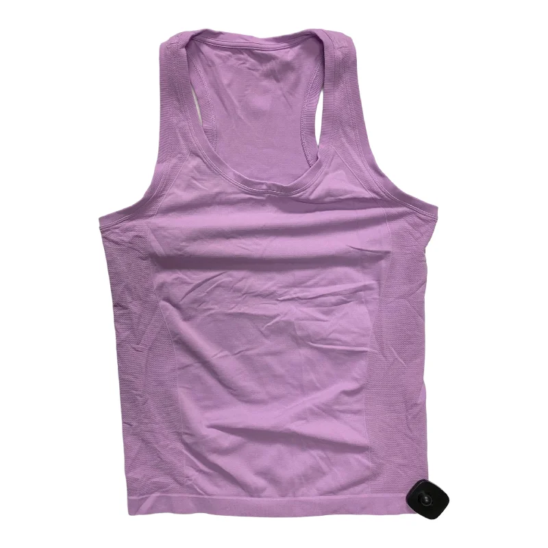 High Neck Yoga Tops for Comfort -Athletic Tank Top By Sweaty Betty In Purple, Size: S