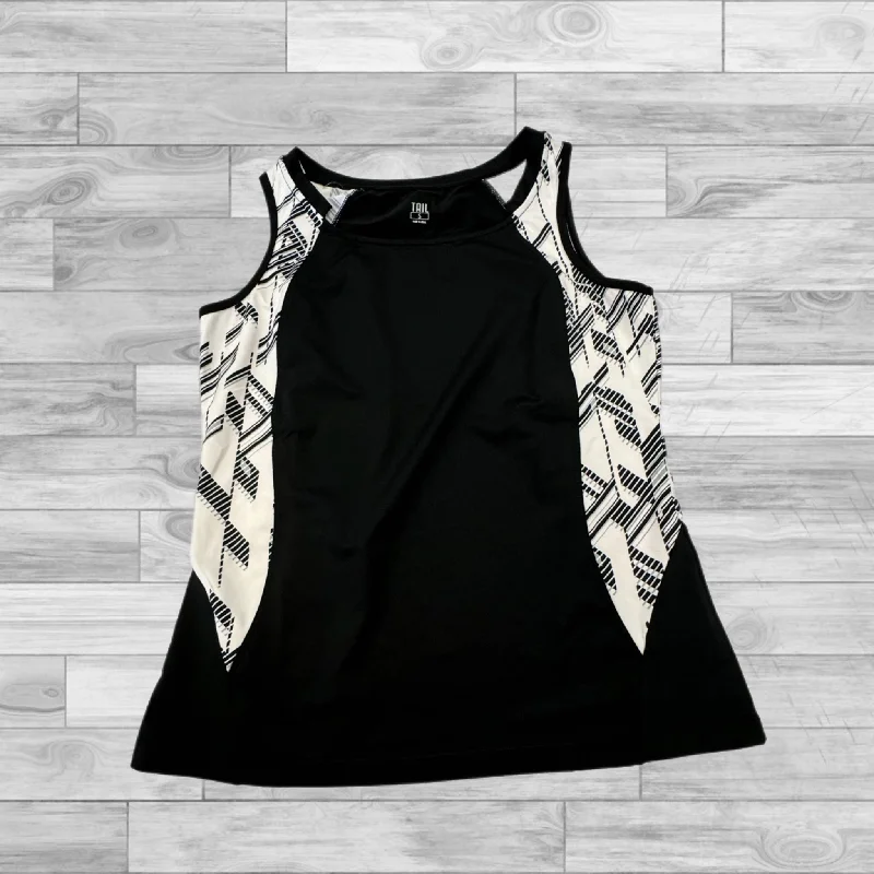 Yoga Tops for Low-Impact Exercises -Athletic Tank Top By Tail In Black & White, Size: S