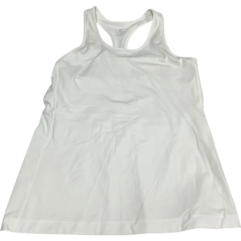 Stretchable Yoga Tops -Athletic Tank Top By Talbots In White, Size: M