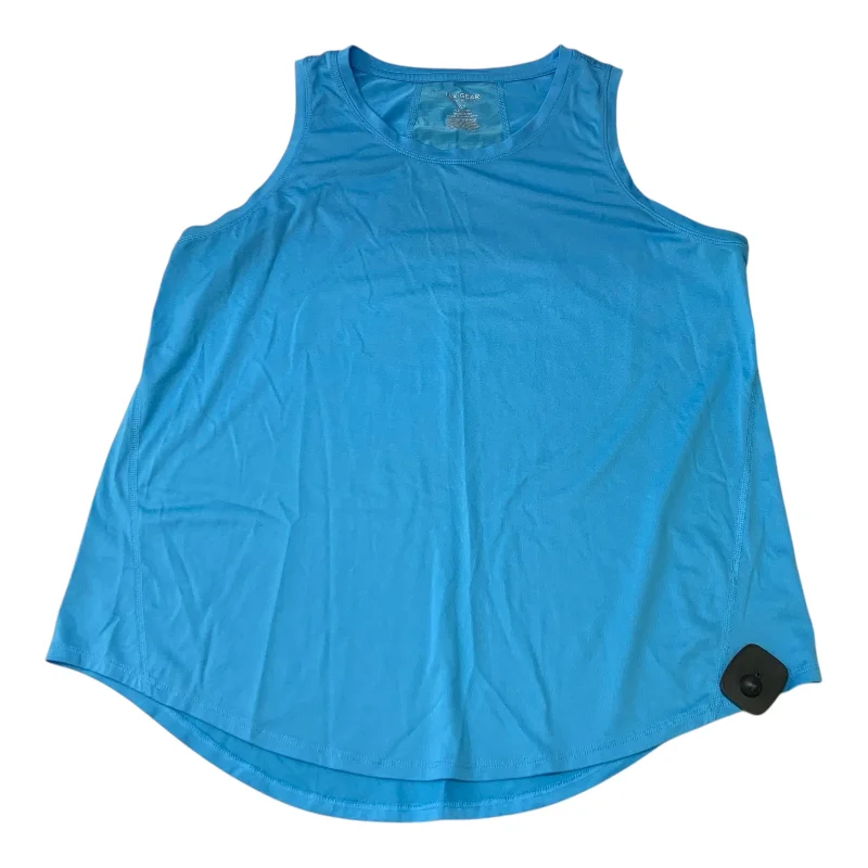 Seamless Yoga Tops for Women -Athletic Tank Top By Tek Gear In Blue, Size: Xl