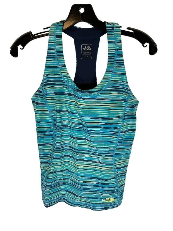 Breathable Yoga Tops for Active Yoga -Athletic Tank Top By The North Face In Blue, Size: M Breathable Yoga Tops for Active Yoga -Athletic Tank Top By The North Face In Blue, Size: M