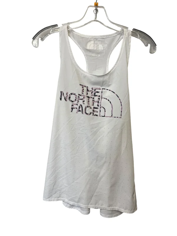 Fitted Yoga Tops for Optimal Movement -Athletic Tank Top By The North Face In White, Size: L Fitted Yoga Tops for Optimal Movement -Athletic Tank Top By The North Face In White, Size: L