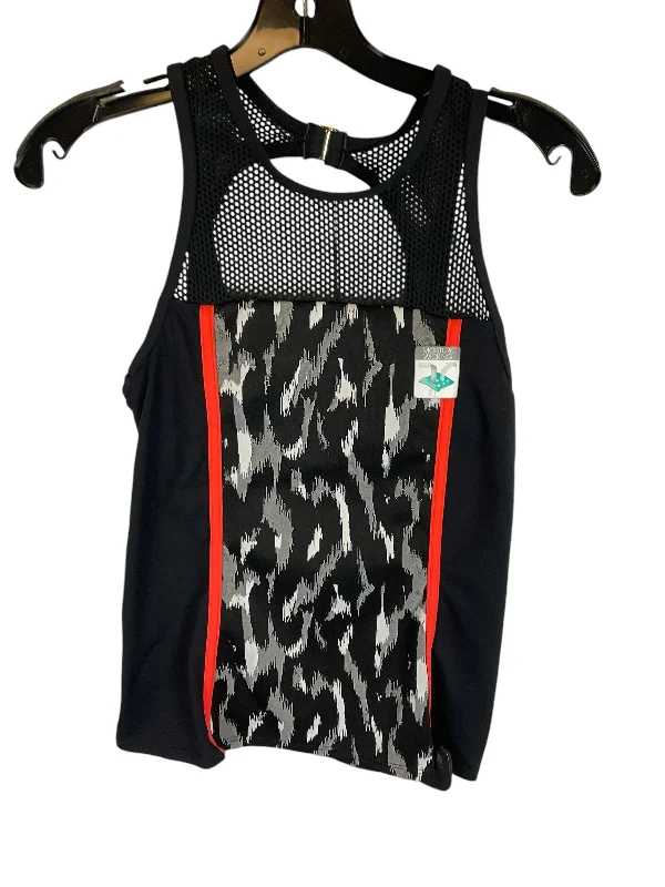 Stylish Yoga Tops for Athleisure Wear -Athletic Tank Top By Trina Turk In Black, Size: S Stylish Yoga Tops for Athleisure Wear -Athletic Tank Top By Trina Turk In Black, Size: S