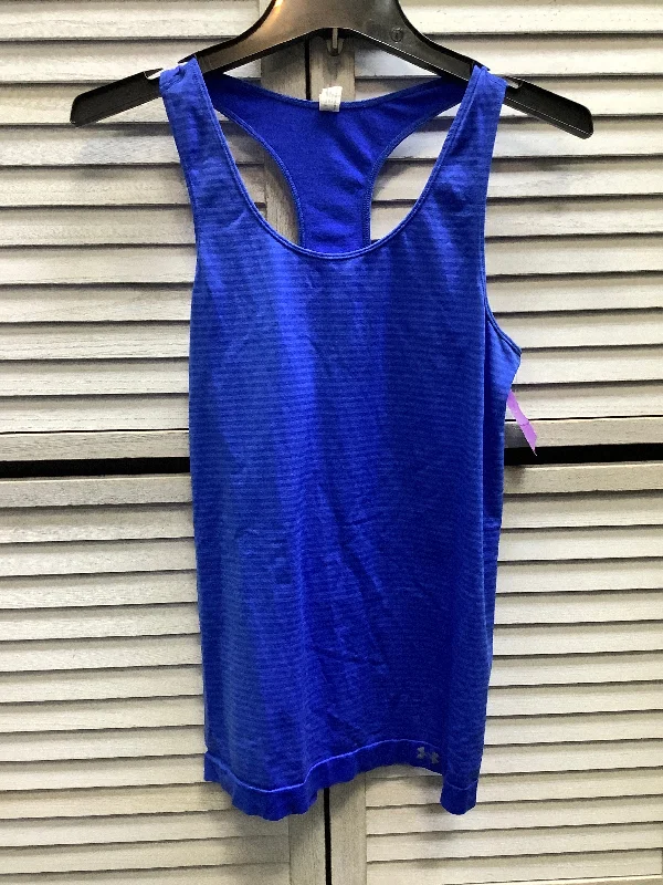 Yoga Tops for Running and Fitness -Athletic Tank Top By Under Armour In Blue, Size: L Yoga Tops for Running and Fitness -Athletic Tank Top By Under Armour In Blue, Size: L