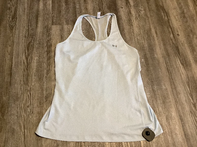 High-Neck Yoga Tops for Flexibility -Athletic Tank Top By Under Armour In Blue, Size: L