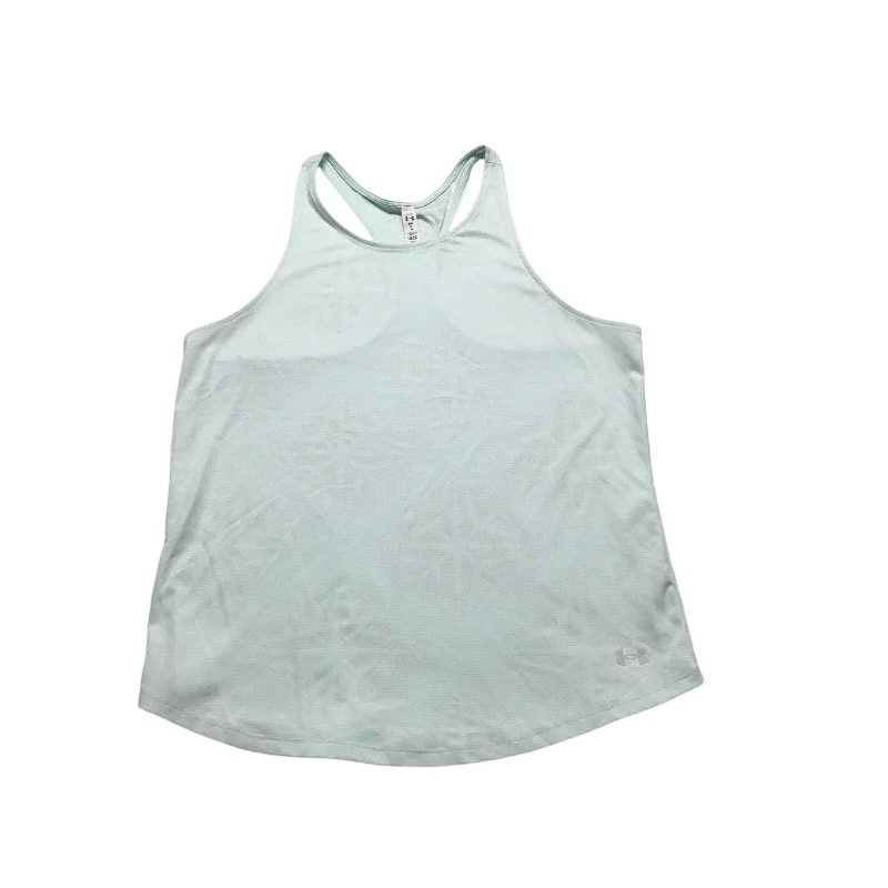Crop Yoga Tops for Women -Athletic Tank Top By Under Armour In Blue, Size: M