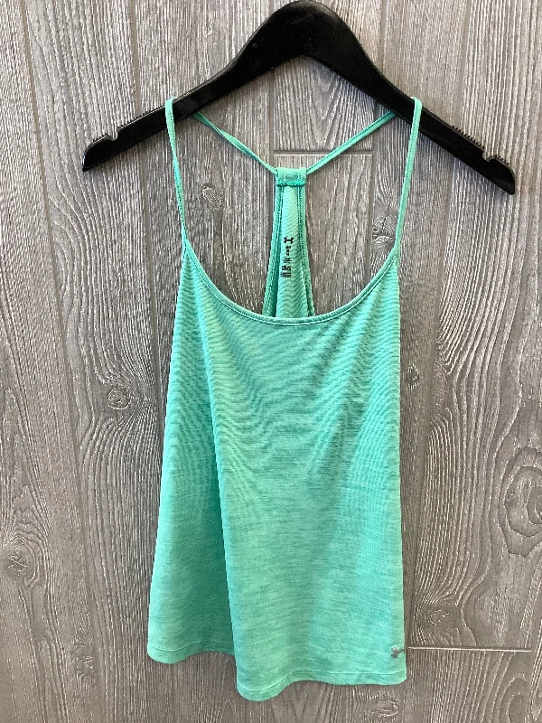 Yoga Tops for Comfortable Movement -Athletic Tank Top By Under Armour In Green, Size: M