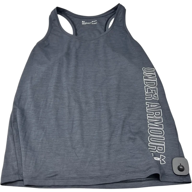 Comfortable Yoga Tops for Yoga and Pilates -Athletic Tank Top By Under Armour In Grey, Size: L Comfortable Yoga Tops for Yoga and Pilates -Athletic Tank Top By Under Armour In Grey, Size: L