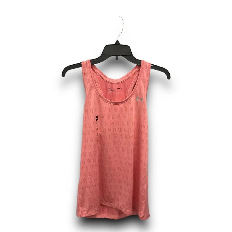Soft and Comfortable Yoga Tops for Women -Athletic Tank Top By Under Armour In Pink, Size: M