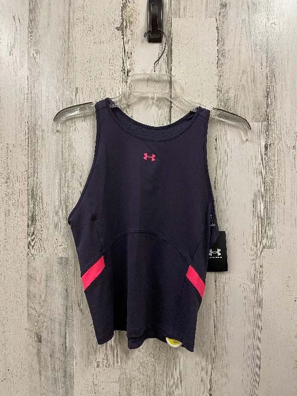 Yoga Tops for Better Posture -Athletic Tank Top By Under Armour In Purple, Size: M